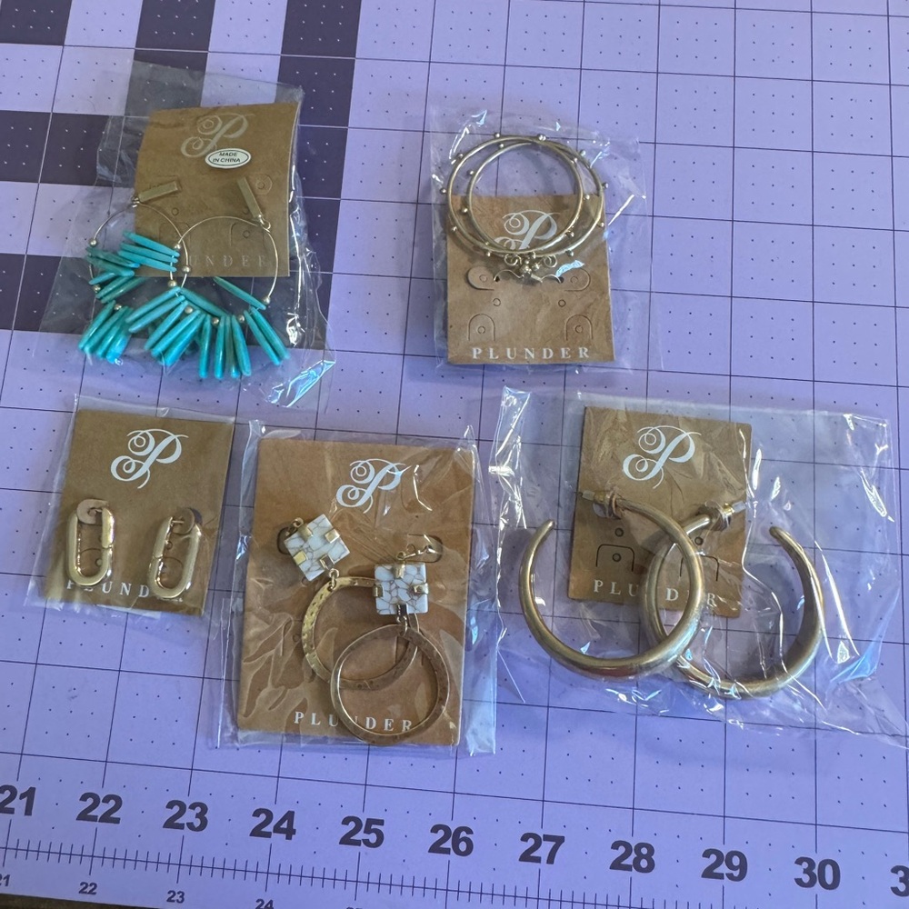 Plunder Gold Tone Earring Collection